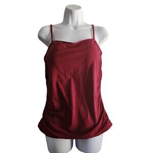 Aqua Eve Tankini Top Women Swimsuit XL Bandeau Removable‎ Strap